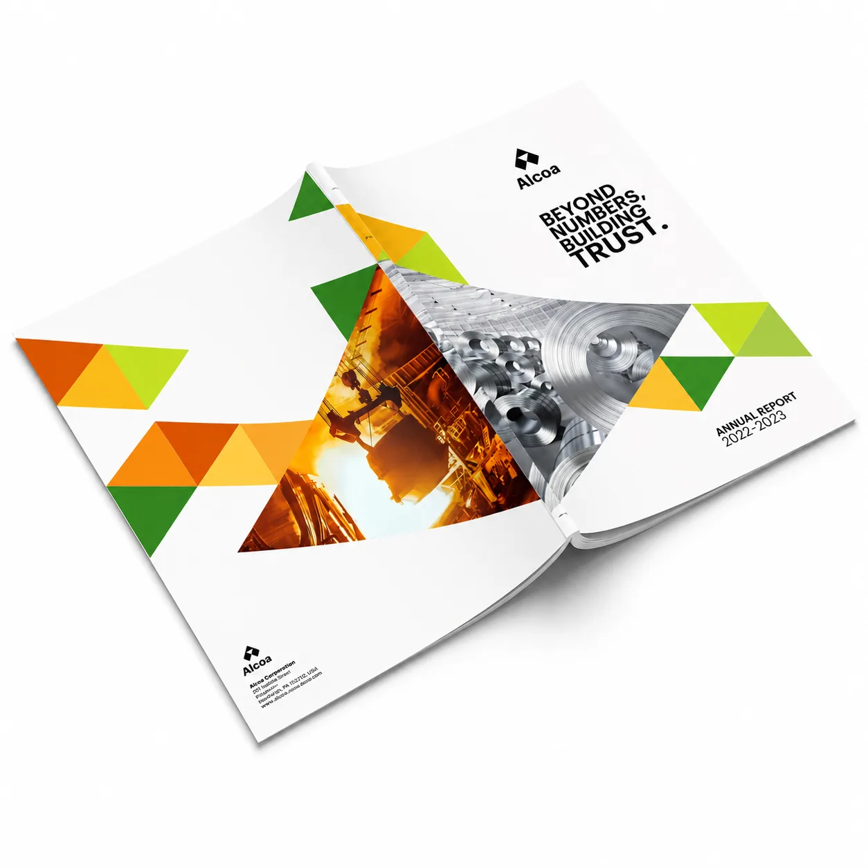 Corporate annual report design showcasing premium financial reporting and modern branding by DigiBrandX.